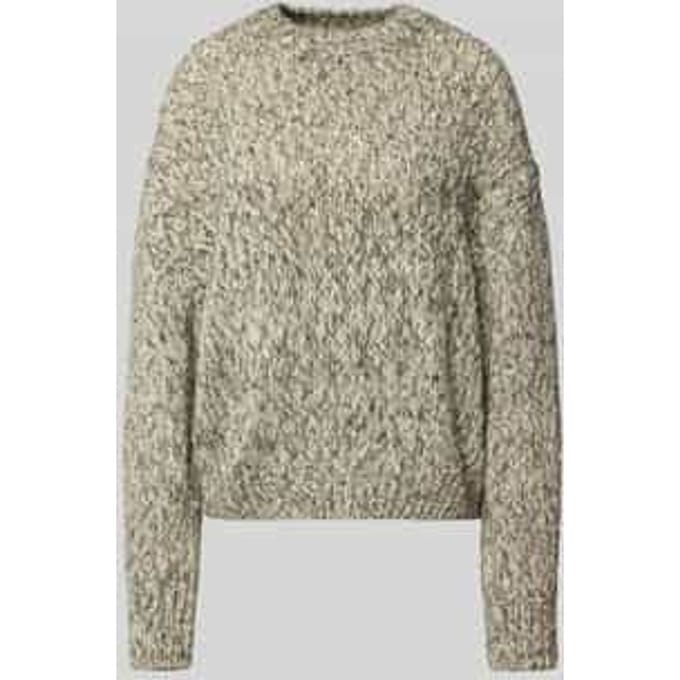 Loose fit gebreide pullover van een mix van wol en alpaca