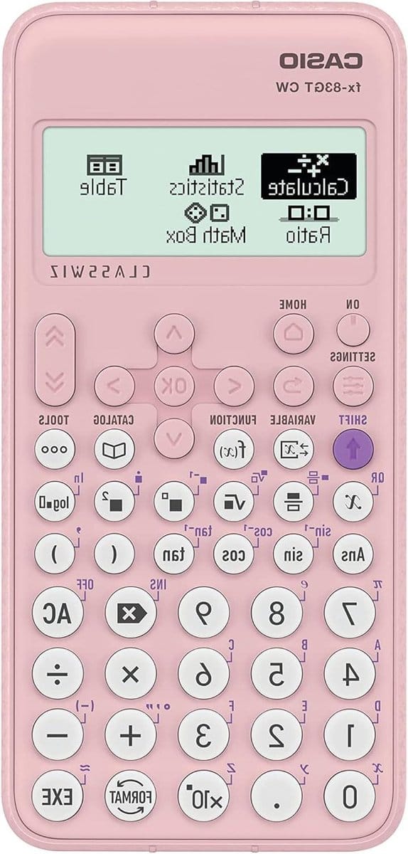 Casio FX-83GTCW Roze Wetenschappelijke Rekenmachine