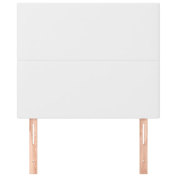 vidaXL - Hoofdbord - wit - 90x5x118/128 - cm - kunstleer