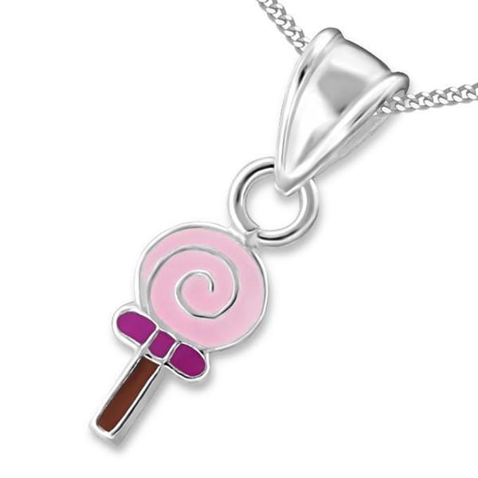 Princes Ketting Lollipop - 925 Zilver E-Coating - 4x8mm - 38cm