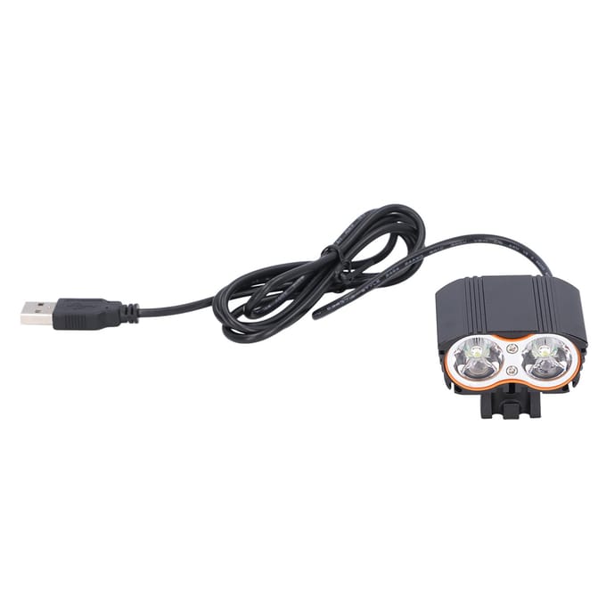 LED Fietskoplamp Aluminiumlegering Super Helder Fietslicht voor Wegrace USB-voeding gray