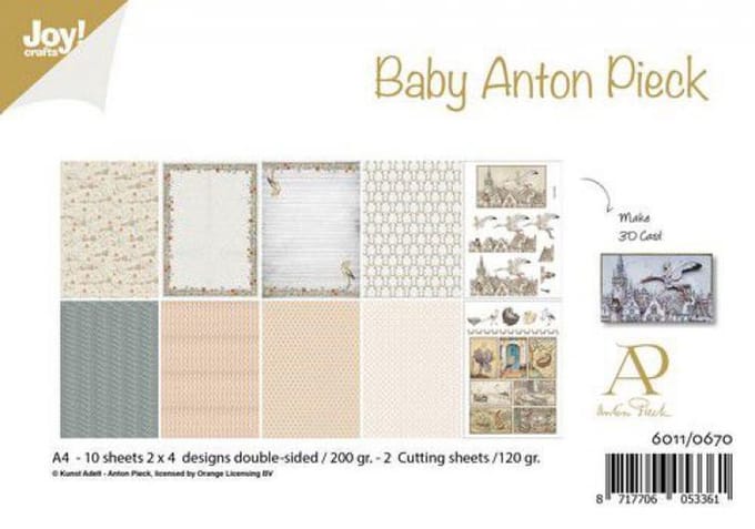 Joy!Crafts Papierset - A4 - 200g - 10 designs - Baby