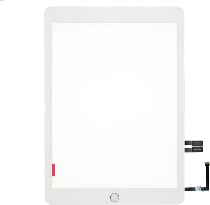 Compatibel met iPad 9.7 (2018) LCD & Touchscreen Display met homeknop en camerahouder - wit