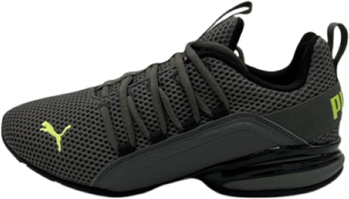 Puma Axelion LS - Sneakers - Unisex - Groen - Grijs