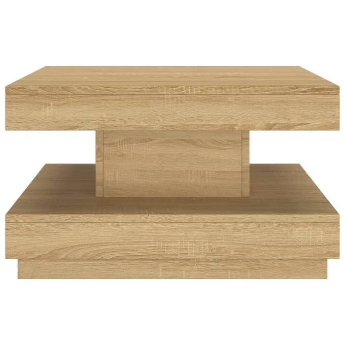 vidaXL - Salontafel - 60x60x35 - cm - MDF - lichtbruin