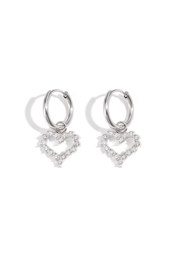 Oorbel met strass-steentjes - Verkleurt niet - Cadeau - Goudlief
