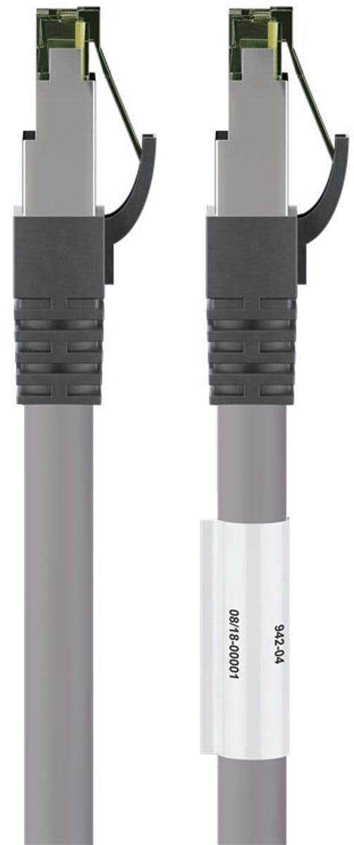 Danicom Cat8 S/FTP (PIMF) patchkabel - 3 meter grijs - netwerkkabel - internetkabel - UTP kabel - RJ45 - 10000 mbit/s