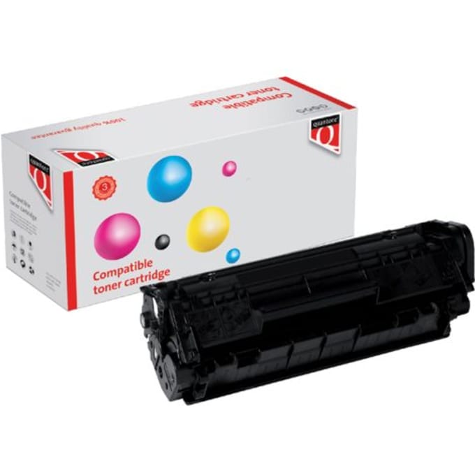 Tonercartridge Quantore alternatief tbv HP Q2612A 12A zwart