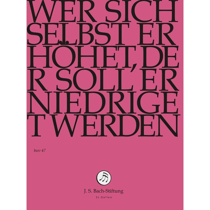 Chor & Orchester Der J.S. Bach-Stiftung, Rudolf Lutz - J.S. Bach: Wer Sich Selbst Erhoht, Der S (DVD)