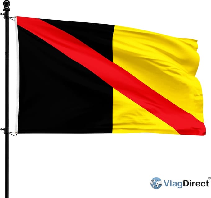 Gemeente Fontaine-l'Évêque vlag - 90 x 150 cm.