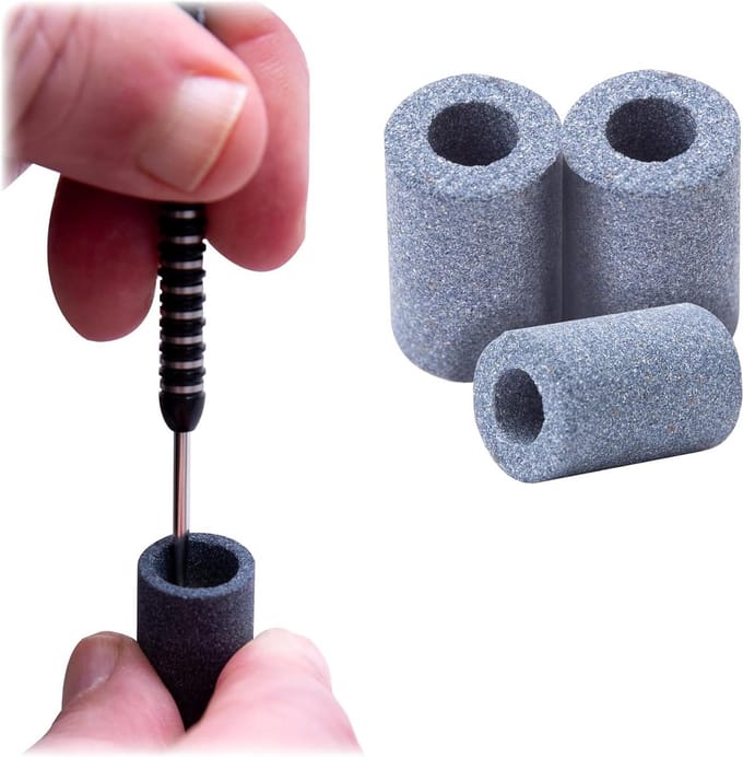 RUTHLESS Mini round pencil sharpener, round stone, 3 pieces. - ShopVlot