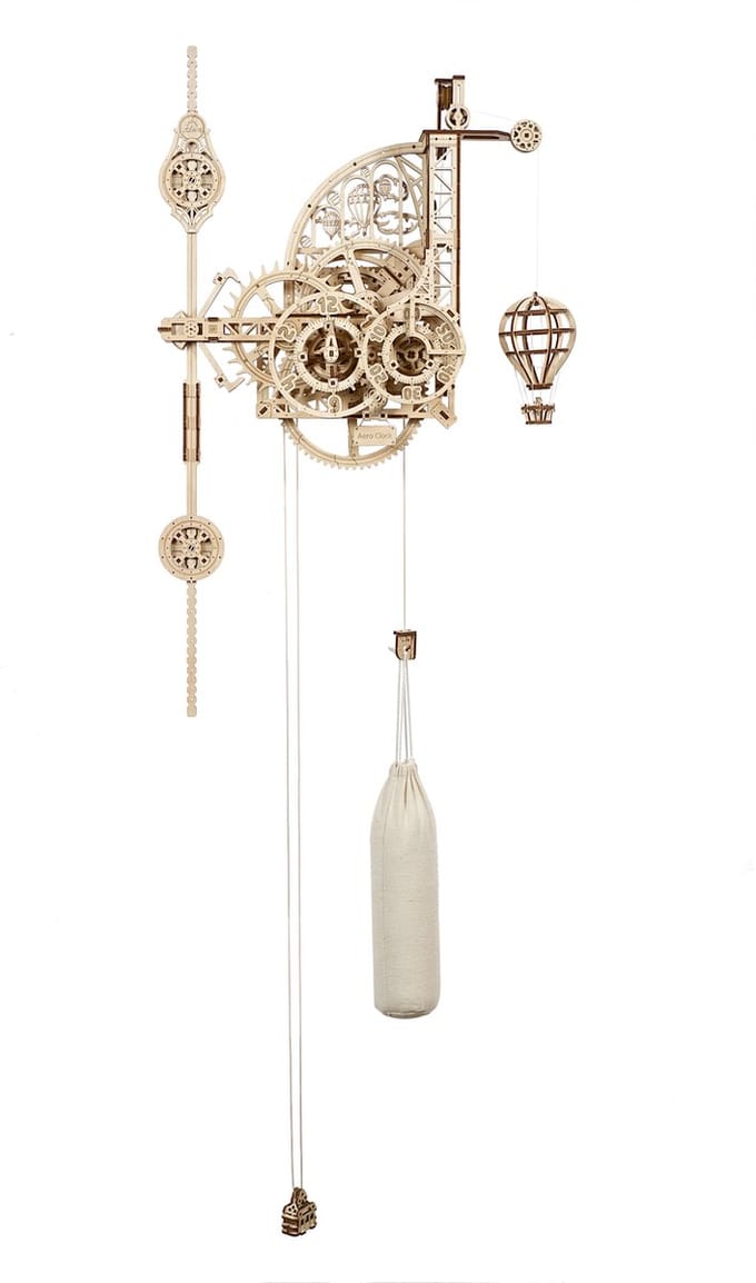 UGEARS Houten 3D Model - Aero Wandklok