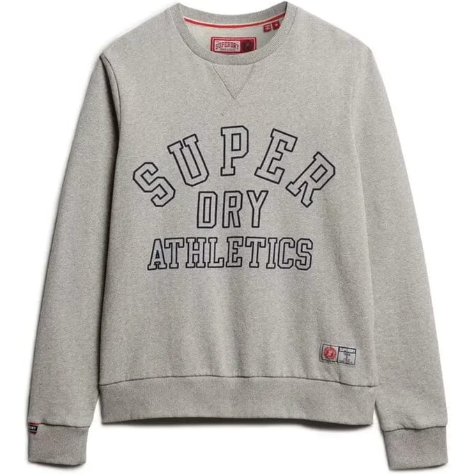 Superdry - Atheltic sweatshirt met print - Heren - Truien
