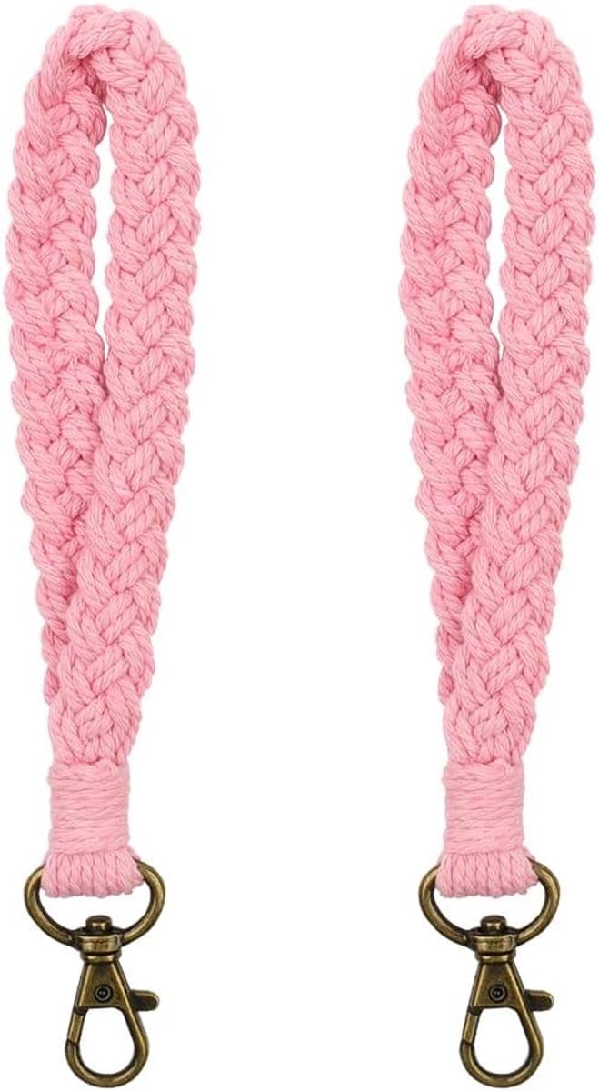 Stunq® Handgemaakte Macramé Sleutelhangers – Boho Lanyard Set voor Dames
