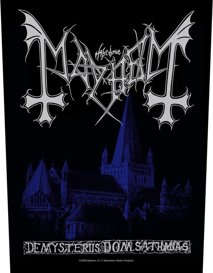 Mayhem - De Mysteriis Dom Sathanas Rugpatch - Zwart