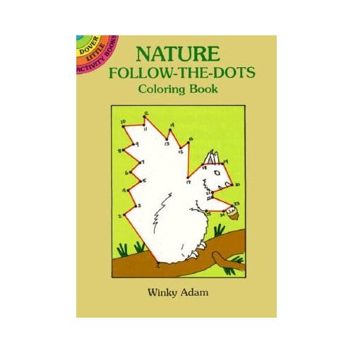 Nature Follow-The-Dots Coloring Book - Adam, Winky