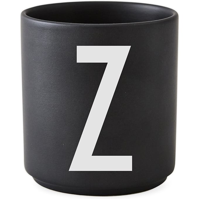 DESIGN LETTERS - Personal beker porselein  - zwart - Z