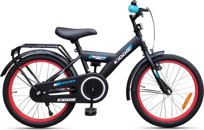 Kinderfiets Kiddie Boy 18'' Black/Blue/Red