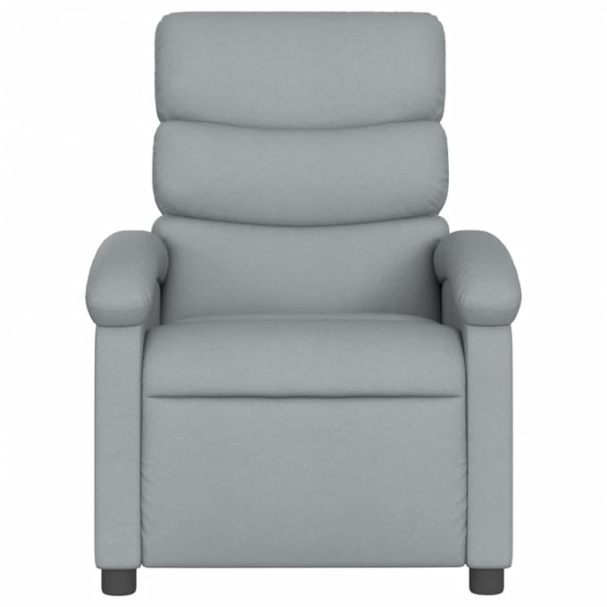 vidaXL Relaxfauteuil lichtgrijze stof