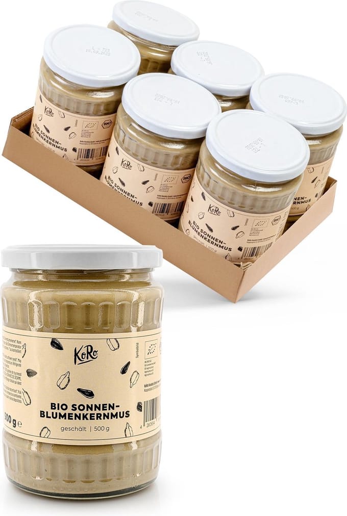 KoRo | Bio 100% zonnebloempittenpasta 6 x 500 g