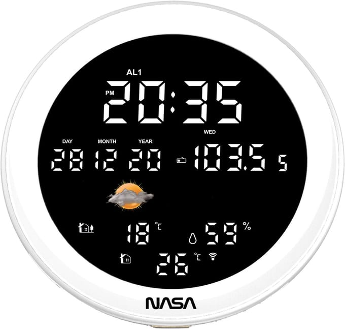 NASA WSP1700 Weerstation kleur hout | Bluetooth Speakers |