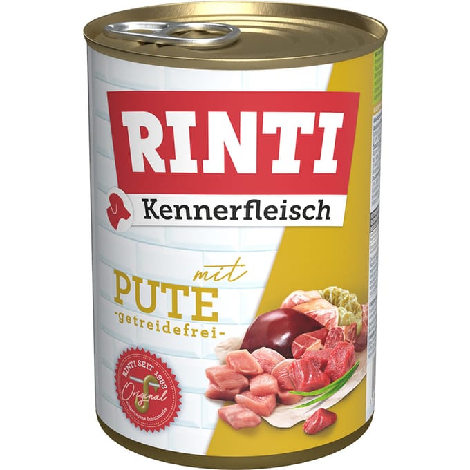 Voordeelverpakking RINTI Kennerfleisch 24 x 400 g - kalkoen