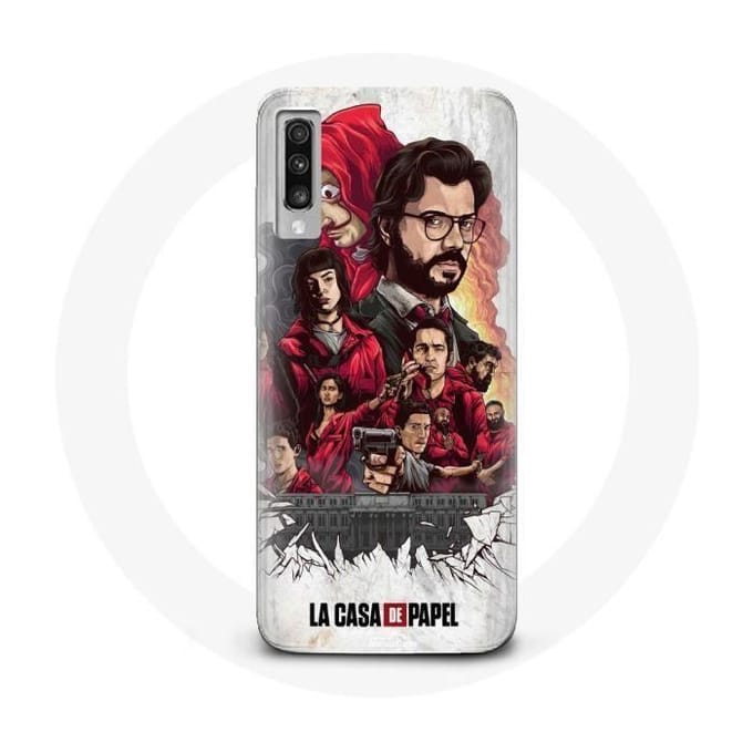 Samsung Galaxy A70 hoesje La Casa De Papel posterkunst