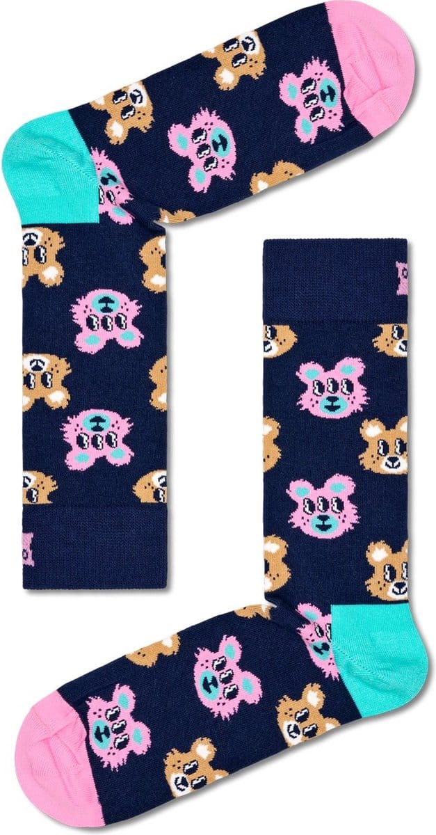 Happy Socks Teddy Sock - unisex sokken - Unisex - Maat: 41 - 46