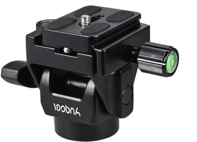 Monopod Tilt Head met Snelle Ontgrendeling, Geschikt voor Camera's en Statiefgebruik