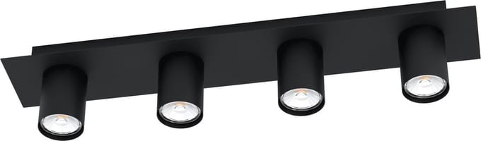 EGLO Valcasotto Plafondlamp - GU10 - 57 cm - Zwart