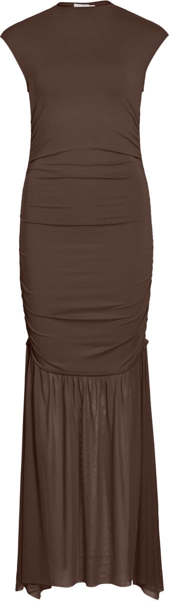 VILA - VIKENZA S/S HIGH NECK ANKLE DRESS/DC/KA - Dames - Maxi jurken