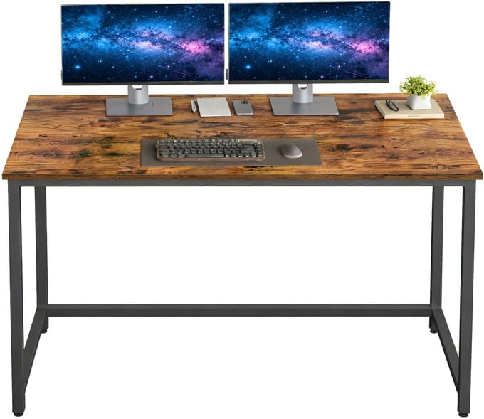 VASAGLE - Bureau - Bureau voor Studie en Slaapkamer - Industrieel Ontwerp - Metalen Frame