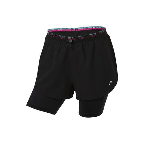 CRIVIT Dames sportbroekje, met handige telefoonzak (Zwart, XS (32/34))