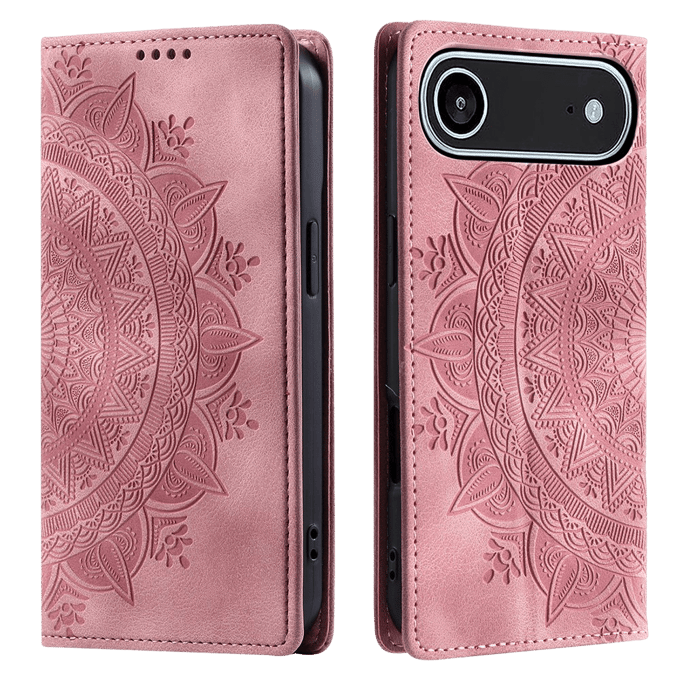 Comfycase Apple iPhone Air Soft Mandala Bookcase Roze