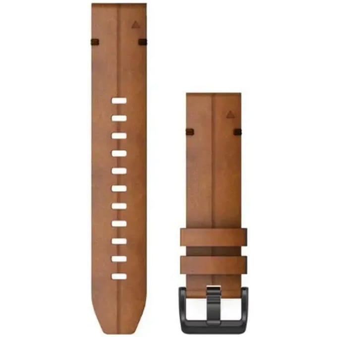 Garmin - Leren bandje - Fenix 5S/6S - 22 mm - Kastangebruin