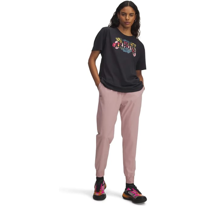 Hoge taille joggingsbroek voor dames Under Armour Rival Woven