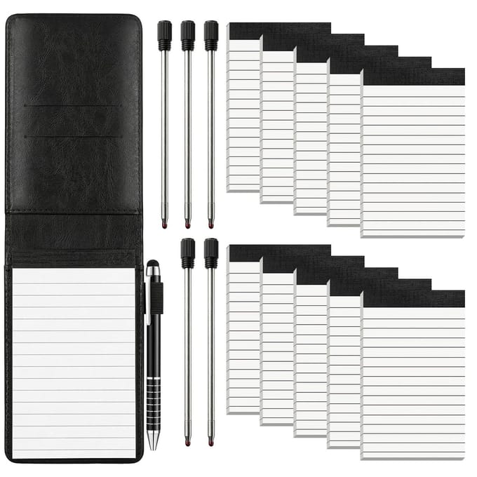 Notitieblok, klein, mini-notitieblok, A7, set