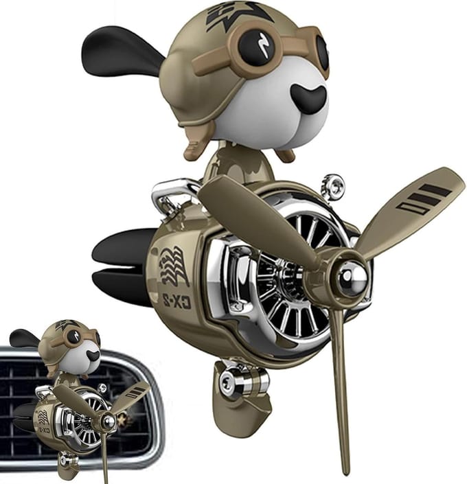 Hondenpiloot Auto Luchtverfrisser - Creatieve Auto Diffuser - Auto Interieur Opfrissen - Bewegend Hoofd Mechanisme