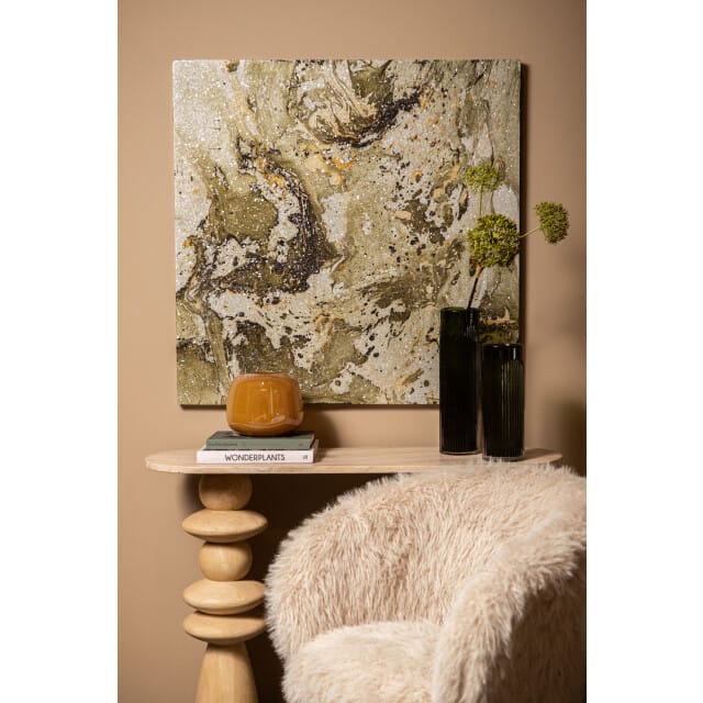 PTMD Wandpaneel Eaven - 90x3x90 cm - Glas - Groen