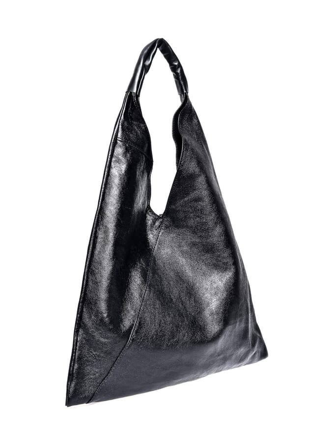 Isabella Rhea Zwart Rundleer Tas