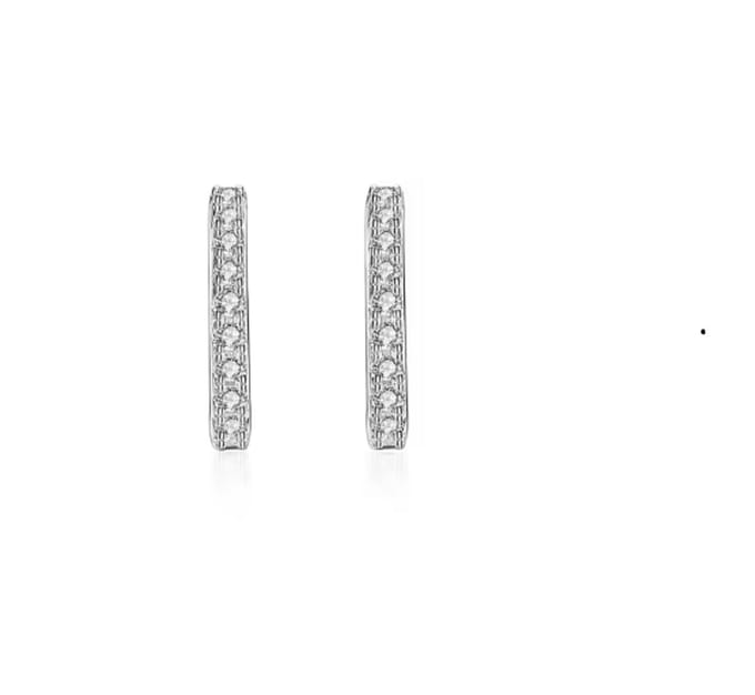 Blush Sprankle Earrings Silver