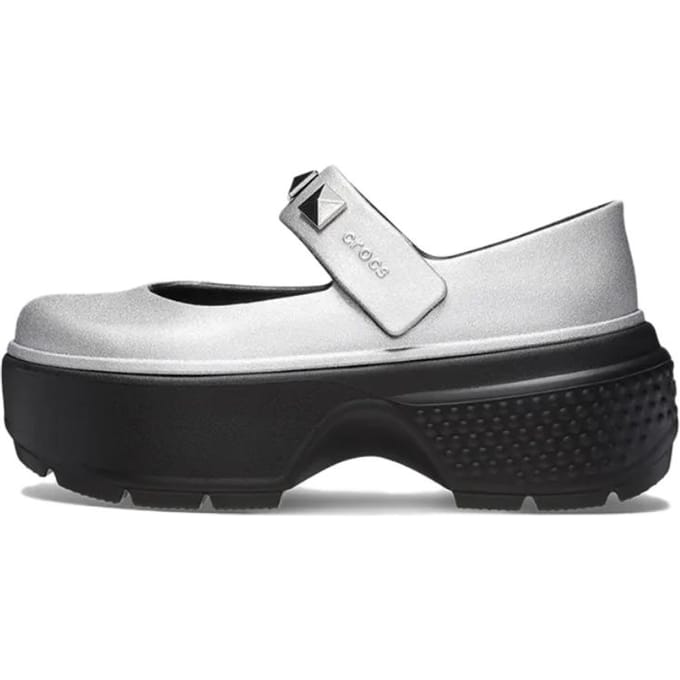 Crocs Platform Mary Jane Schoenen Unisex Zilver 39-40 white