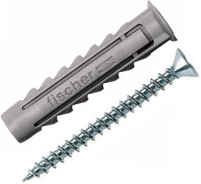 Pluggen met PZ-schroef SX Fischer D12xL60mm 3st