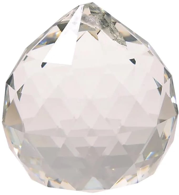 Regenboogkristal bol transparant AAA kwaliteit middel - 3 cm