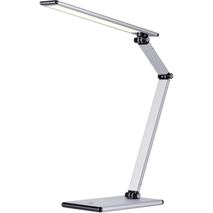 Schreibtischleuchte Hansa LED Slim silbergrau