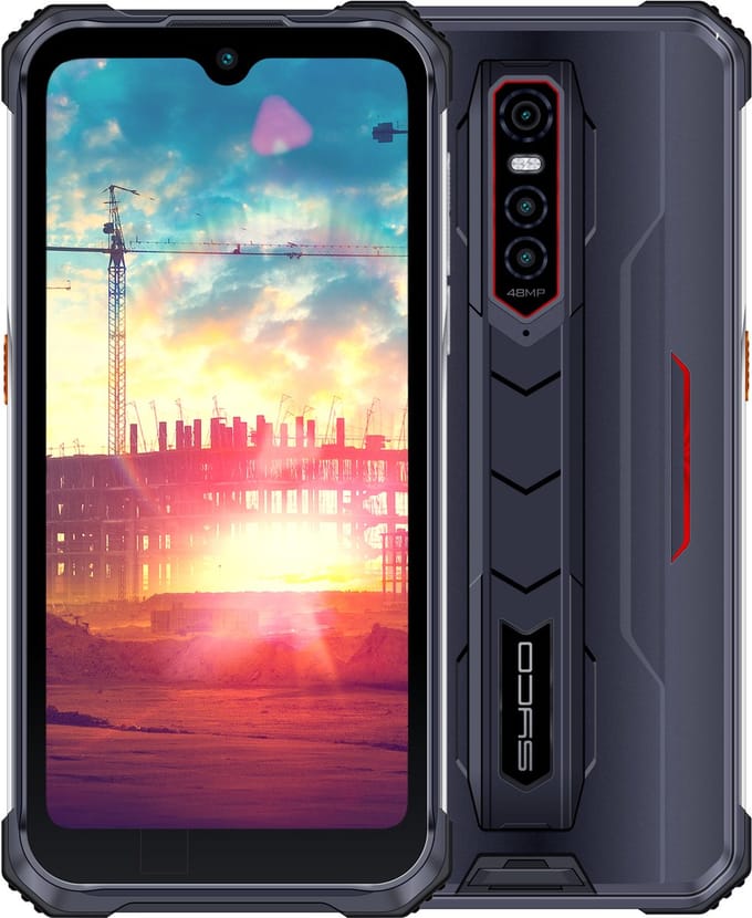 Syco RS-442 4G rugged smartphone IP69K 128GB opslag 7500mAh batterij