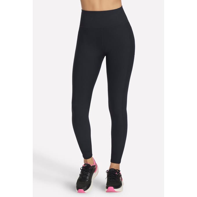 Skechers Performance GOFLEX Rib Nylon Dames Zwarte Sportleggings
