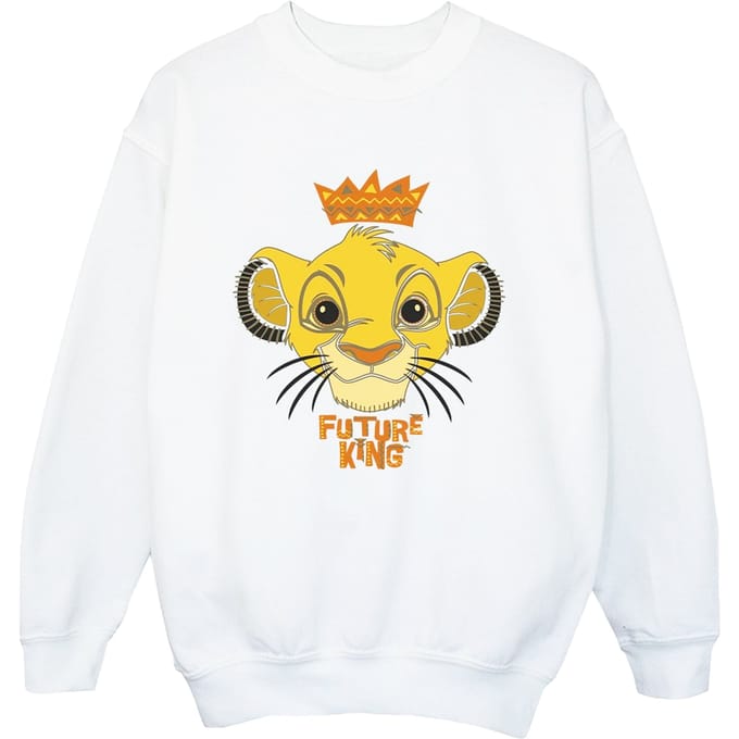Disney Jongens The Lion King Toekomstige Koning Sweatshirt (Wit)