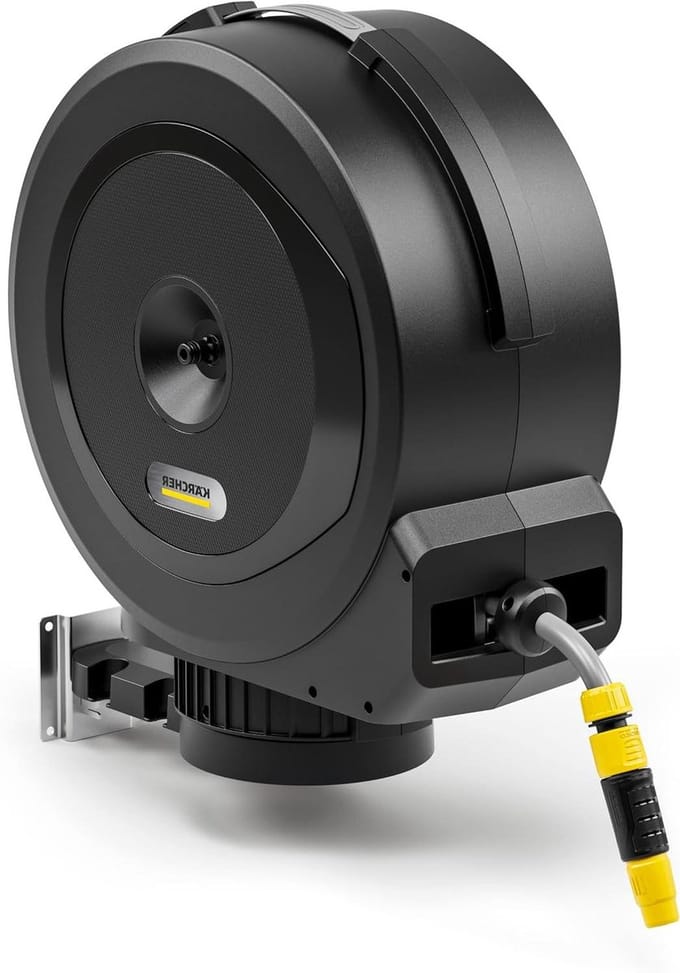 Slanghaspel - Slangbox - Tuin besproeien - Automatische oproller - 30 meter - Zwart