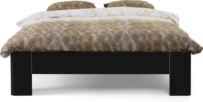 B Bright Fresh 450 Bed 90x200cm - Bedframe Zwart - Eenpersoonsbedden - Instaphoogte: 45cm